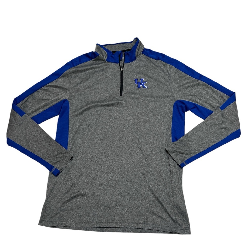 Colosseum Men's Kentucky Wildcats Quarter Zip Performance Shirt Size L